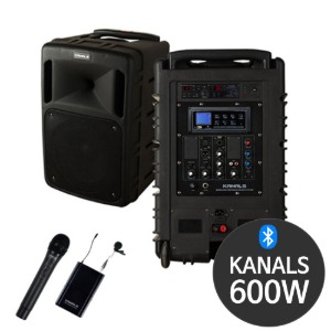 카날스 BK-1050N 600W 블루투스앰프 이동식앰프 마이크 스피커 앰프