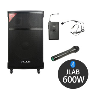JLAB MKQ-330EU 600W 블루투스앰프 이동식앰프 마이크 스피커 앰프